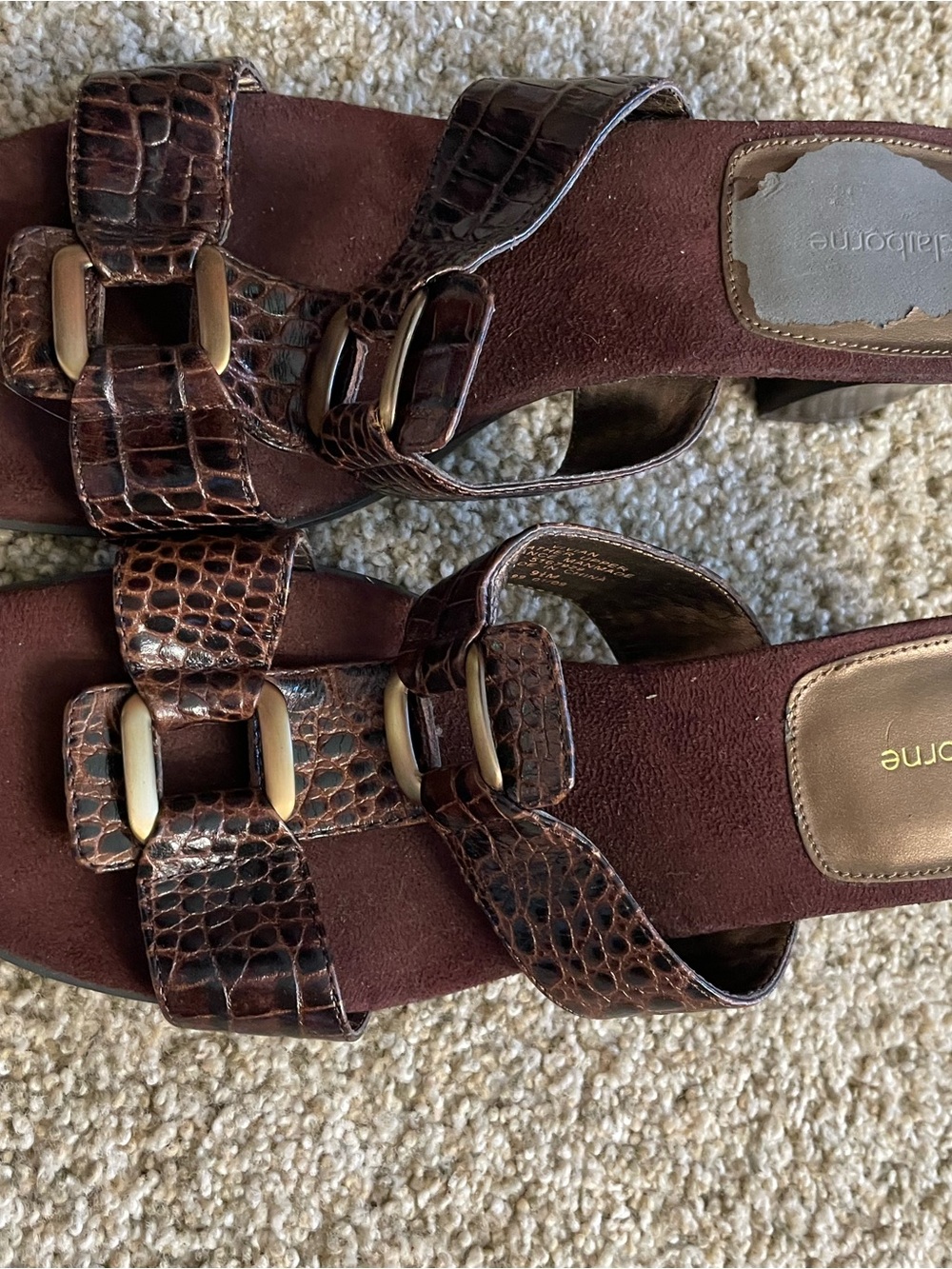 Liz Claiborne vintage block heel 9.5 mob wife
